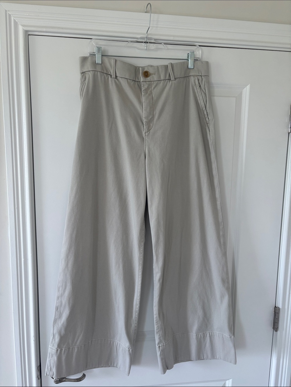 SPANX Wide-Leg Pants in Light Taupe